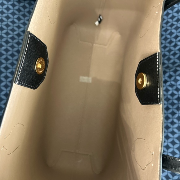 KATE SPADE Large Black ALL DAY Tote Shoulder Bag w/Tan Detachable Pouch - Picture 9 of 10